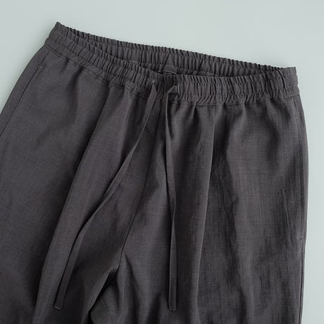 LAMOND(ラモンド)　　  New Semi Wide Shari Pants　　　　CHANBRAY BLACK