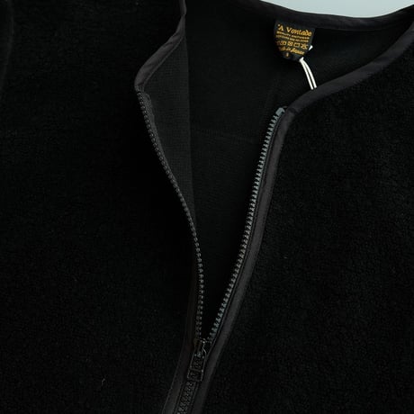*A VONTADE(アボンタージ)　　　Wool Pile Zip Cardigan　　　Black
