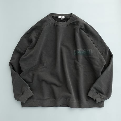 kontor(コントール)　　  Dolman sleeve logo sweat shirt　　　Charcoal