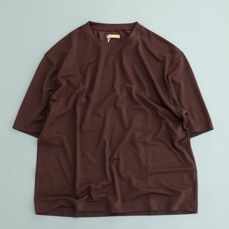 LAMOND(ラモンド)　　　  CWOOL TEE　　　Brown