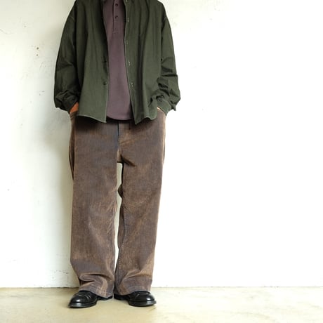 kontor(コントール)　　　　 Washed Flocked Denim Pants