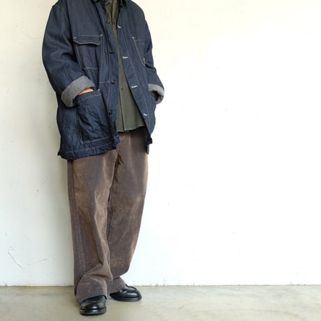 kontor(コントール)　　　　 Washed Flocked Denim Pants