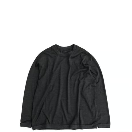 holk(ホーク)　　  wool L/S tee　　Charcoal