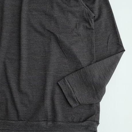 holk(ホーク)　　  wool L/S tee　　Charcoal