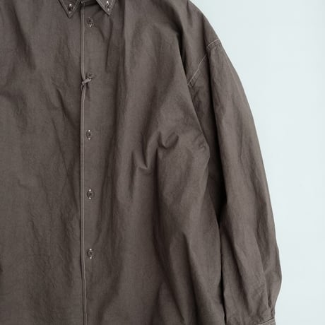 kontor(コントール)　　　  Garment-dyed   B.D   shirt　　　Charcoal