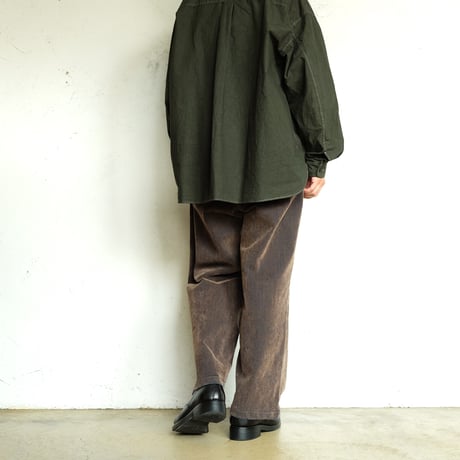 kontor(コントール)　　　  Garment-dyed   B.D   shirt　　　Green