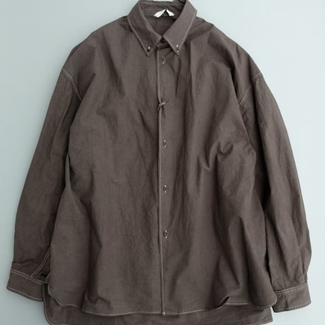 kontor(コントール)　　　  Garment-dyed   B.D   shirt　　　Charcoal