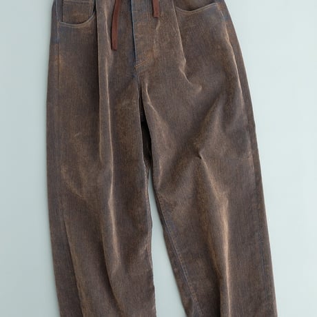 kontor(コントール)　　　　 Washed Flocked Denim Pants