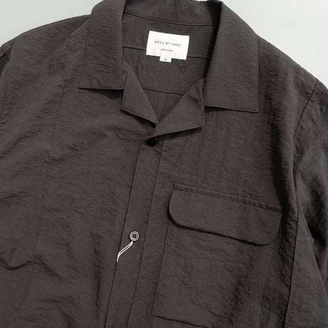 STILL BY HAND(スティルバイハンド)　　  Pin Tuck Open Collar Shirt　　SH 07261