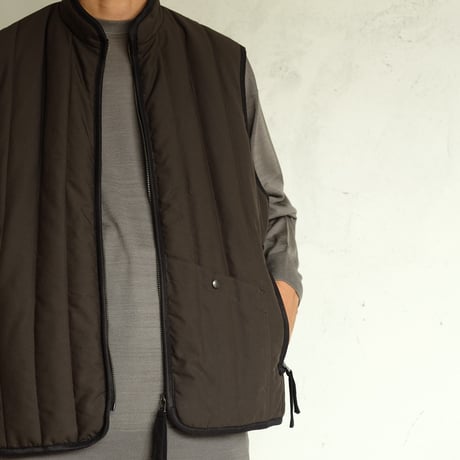 kontor(コントール)　　  Binder Stripe Quilted Vest