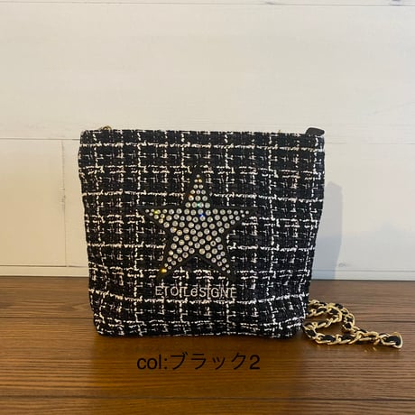 2504002  ツイードショルダーBAG