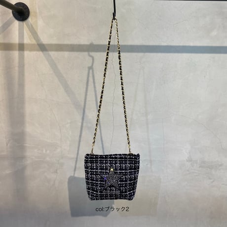 2504002  ツイードショルダーBAG