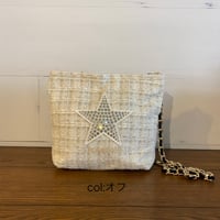 2504002  ツイードショルダーBAG