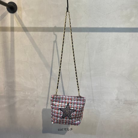 2504002  ツイードショルダーBAG
