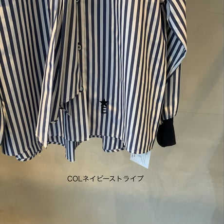 2603607  ボウタイストライプブラウス