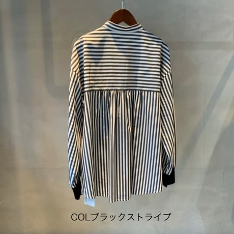 2603607  ボウタイストライプブラウス