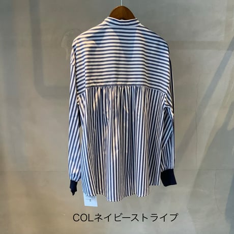2603607  ボウタイストライプブラウス