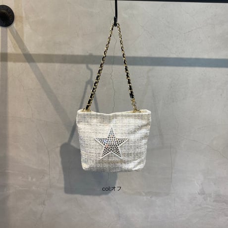 2504002  ツイードショルダーBAG
