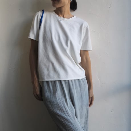 fuzzy knit crew tee