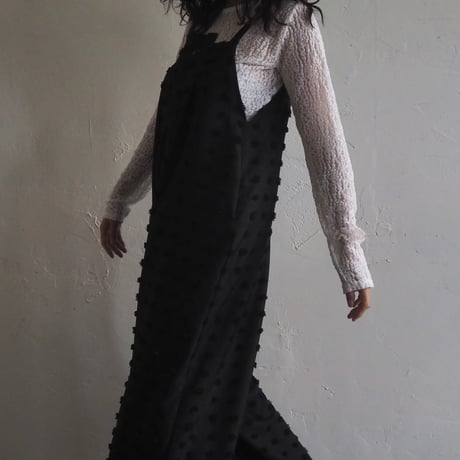 dotted dobby jumpsuit