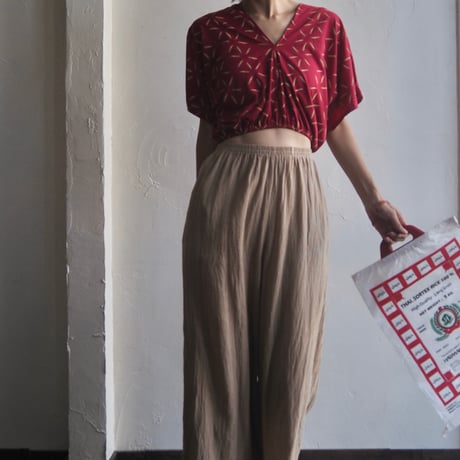 cotton wide pants