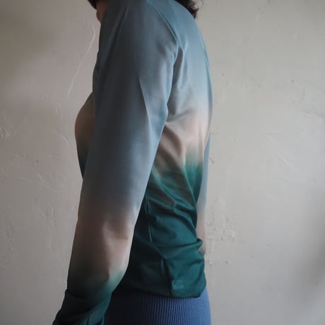 gradation sheer  tops