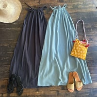 gase cotton 2way A line dress