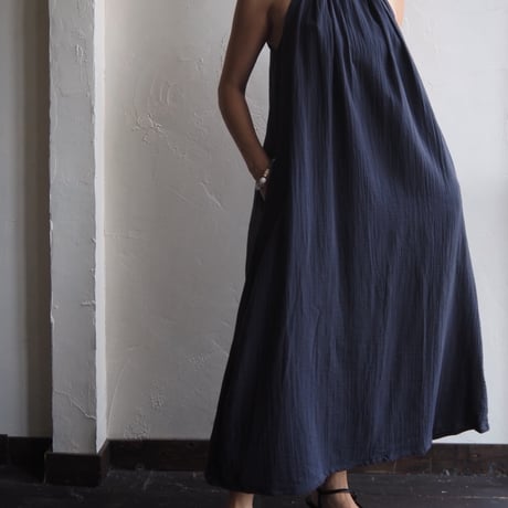 gase cotton 2way A line dress