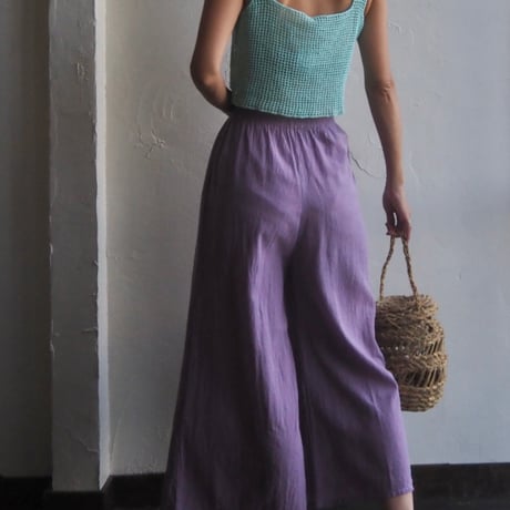 cotton wide pants