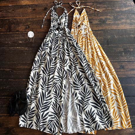 twist-front holder maxi dress