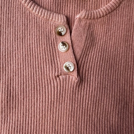 ribbed henley Tank