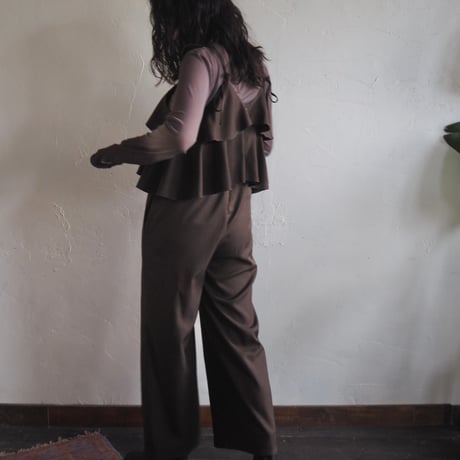 twill frill salopette