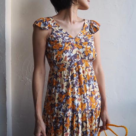 frill sleeve summer dress