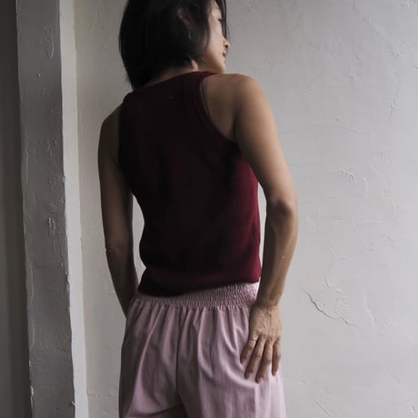 round neck knit tank