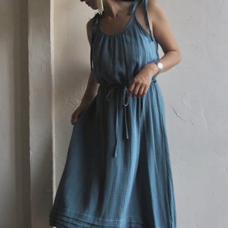 gaze cotton 2way dress
