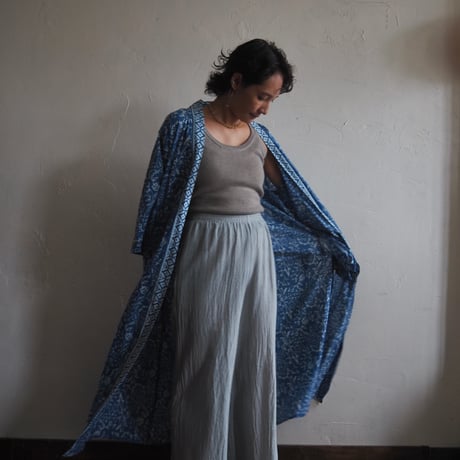 cotton printed long gown