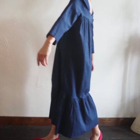 square neck flare dress