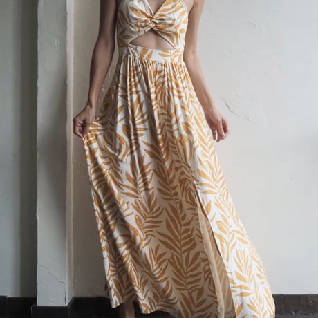 twist-front holder maxi dress