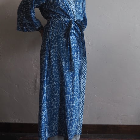 cotton printed long gown
