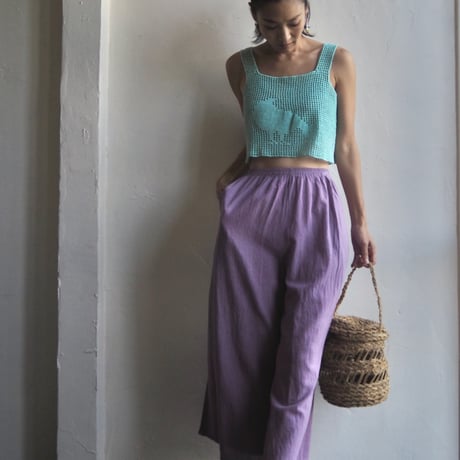 cotton wide pants
