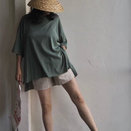back slit tee tunic