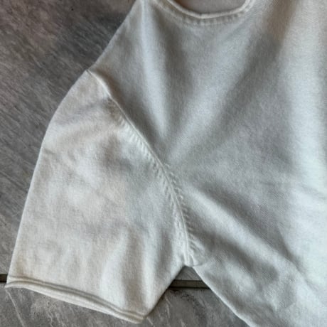 fuzzy knit crew tee