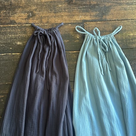 gase cotton 2way A line dress