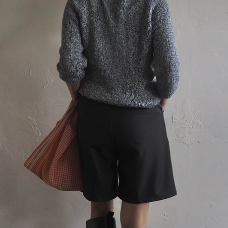 TR twill pleated pants