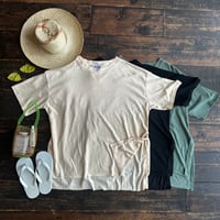 back slit tee tunic
