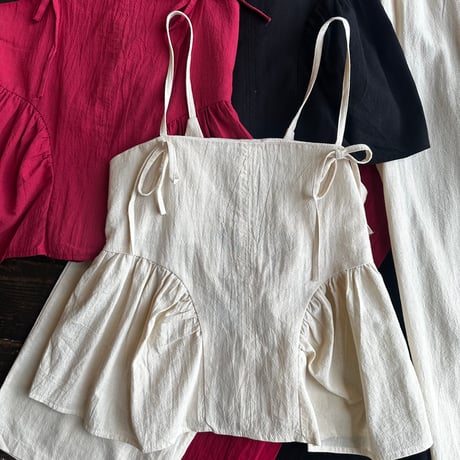 double ribbon cami & pants set up