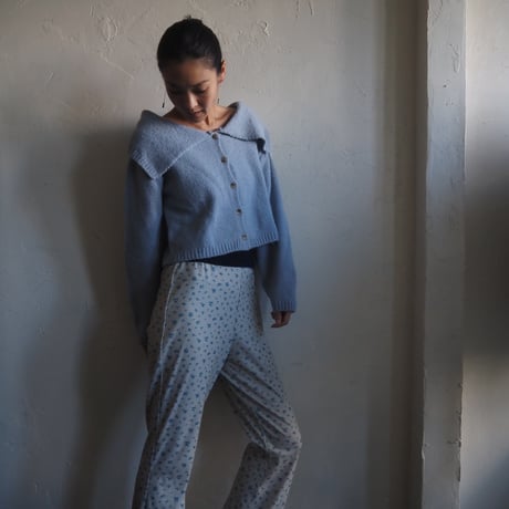 classic mini flower flare pants