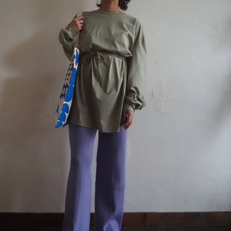 rib knit color pants