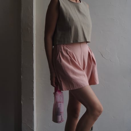 cotton flare short pants
