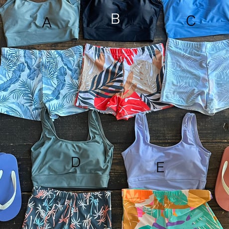 tanktop&short pants bikini